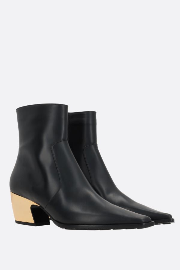Tex brushed leather ankle boots