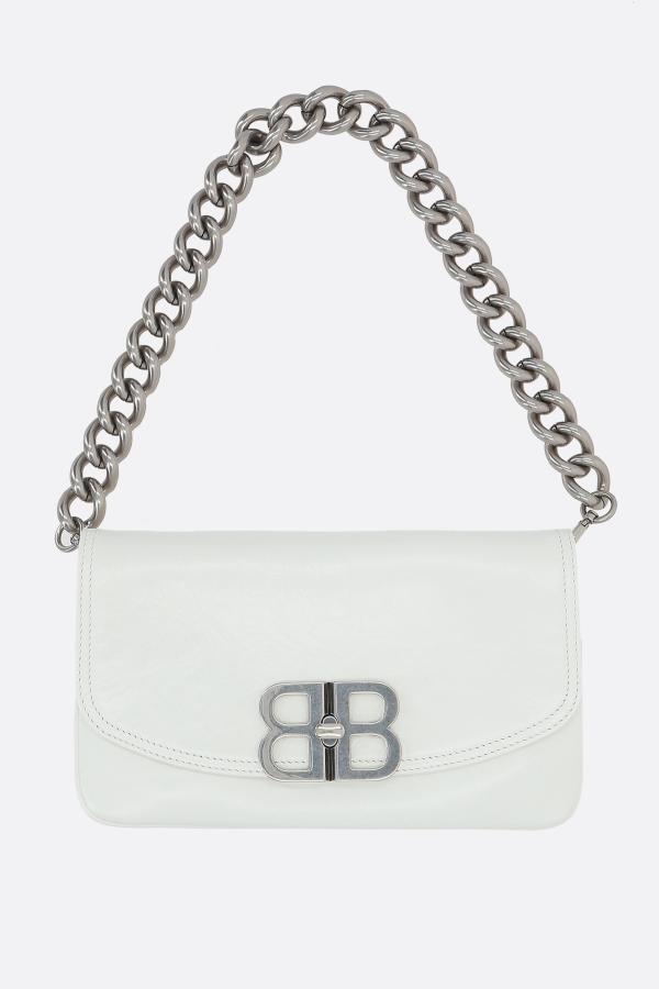 Balenciaga Bb Soft Small Flap Leather Shoulder Bag
