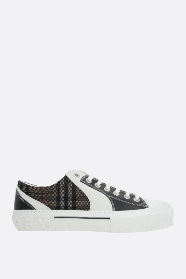 Kai smooth leather and mesh sneakers