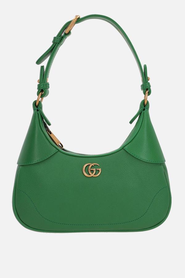 GUCCI Aphrodite small grainy leather hobo bag - Green - 731817AAA9F3727 |  