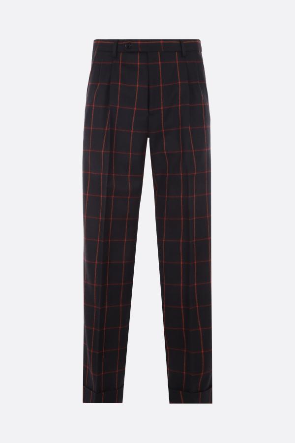 GUCCI checked wool regular-fit pants - Multicolor