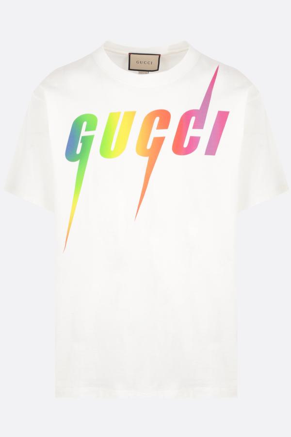 GUCCI Gucci Blade printed cotton oversized t-shirt - Yellow -  616036XJFF99095 