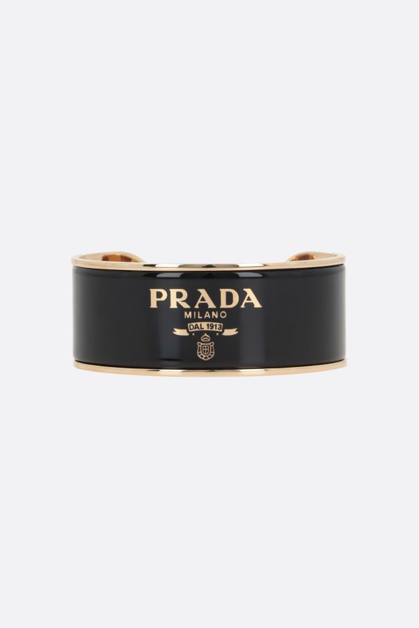 Prada Double Wrap Leather Bracelet in Metallic for Men | Lyst UK