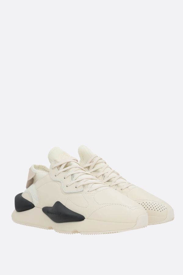 Y-3 Y-3 Kaiwa smooth leather and neoprene sneakers - White - IG4057