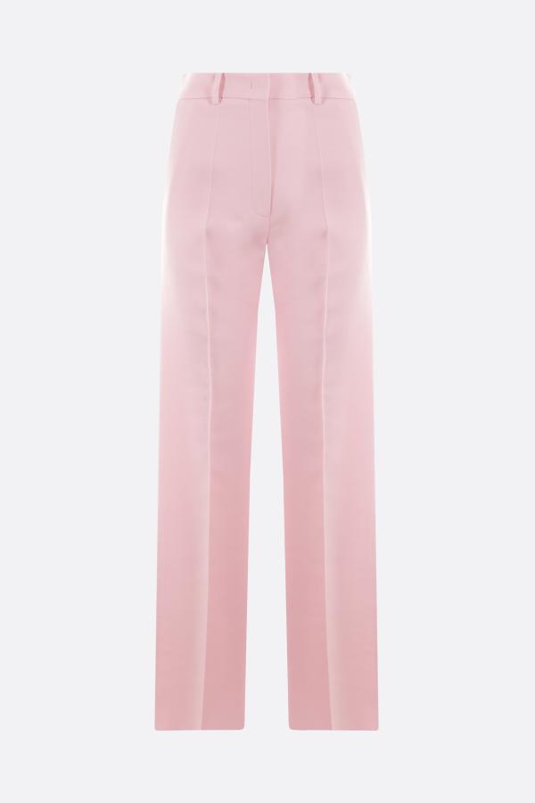 VALENTINO GARAVANI Crepe Couture wide-leg pants - Pink