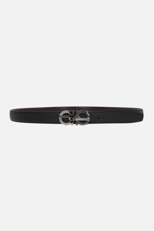 Leather belt Salvatore Ferragamo Black size L International in