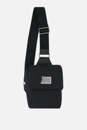 OFF-WHITE Logo-Strap Crossbody Bag Black in Nylon with Ruthenium-tone - US