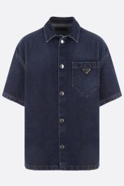 Shirts Prada - Denim short sleeved shirt - GEC0431VUVF0XQJ