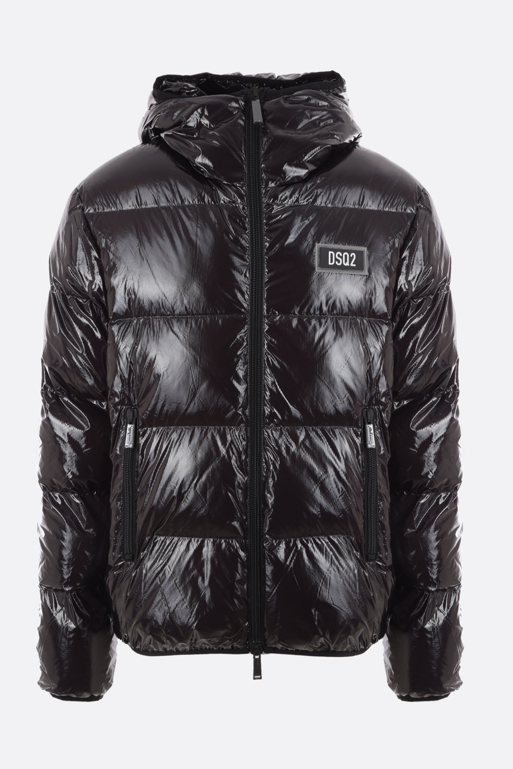 DSQUARED2 Puff Kaban quilted shiny nylon down jacket - Black ...